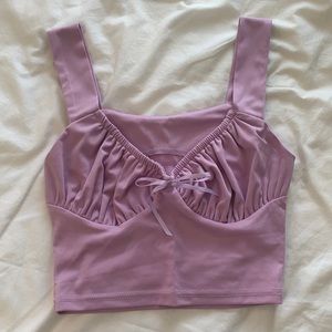 Purple crop top